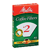 Melitta Coffee Filters #2 Cone White Left Picture